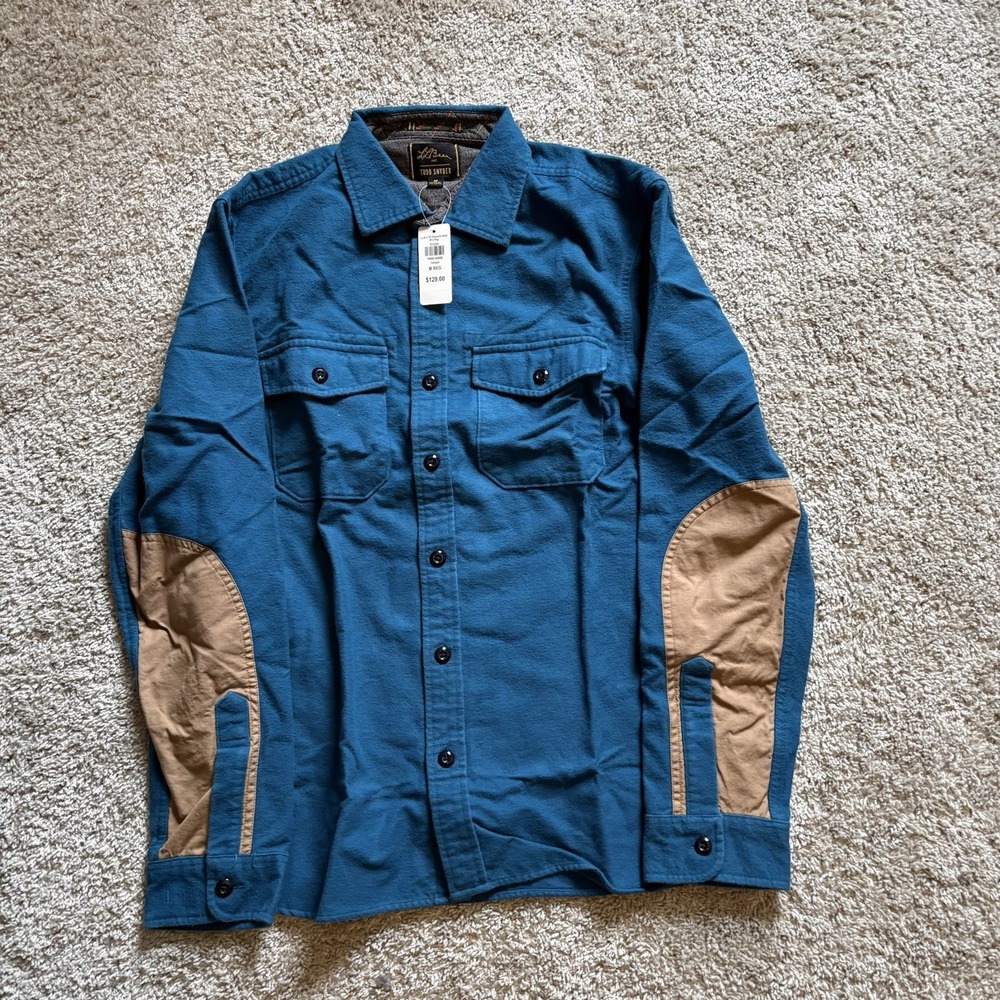 L.L. Bean X Todd Snyder Chamois Blanket Plaid Flannel Button Up Shirt Size M NWT